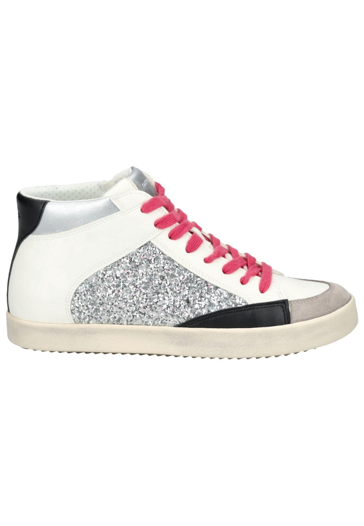 Geox Sneaker Lederimitat/Textil Silber