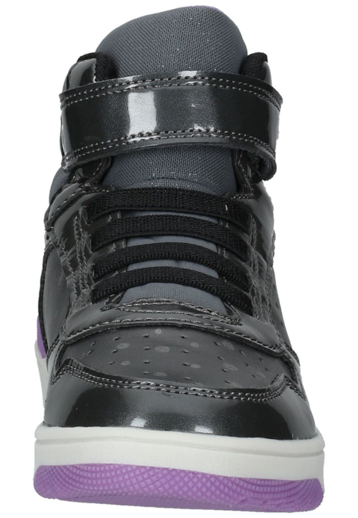 Geox Sneaker Lederimitat/Textil Silber/Schwarz