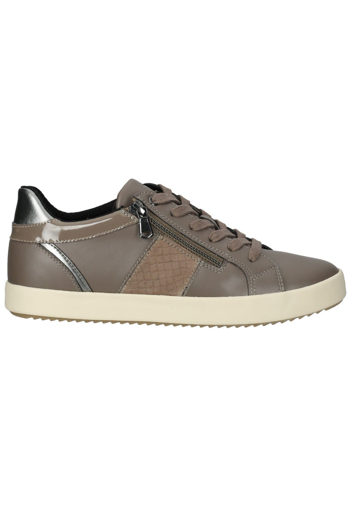 Geox Sneaker Lederimitat/Textil Taupe