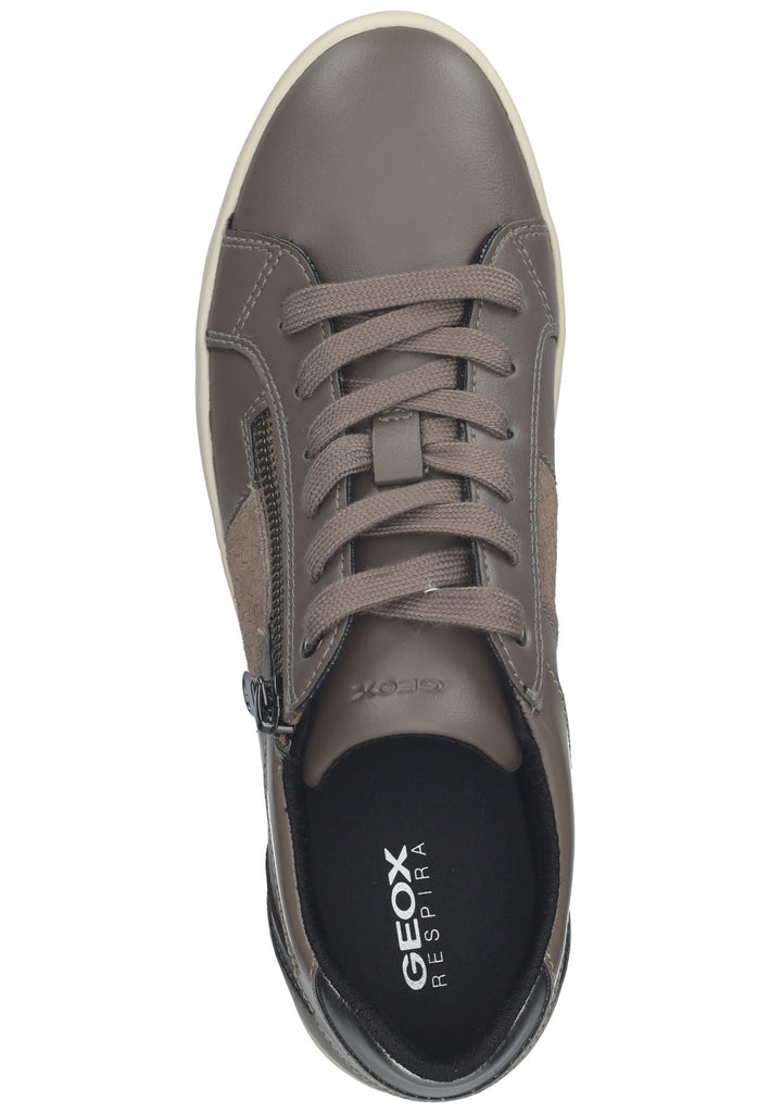 Geox Sneaker Lederimitat/Textil Taupe
