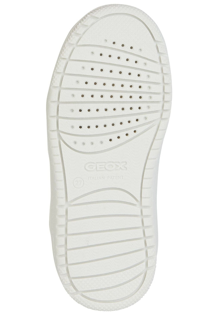 Geox Sneaker Lederimitat/Textil Weiß