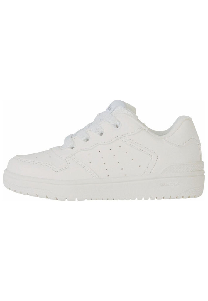 Geox Sneaker Lederimitat/Textil Weiß