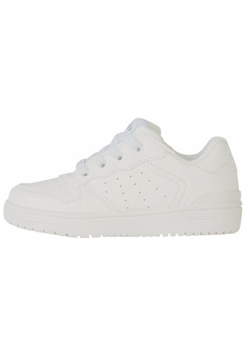 Geox Sneaker Lederimitat/Textil Weiß