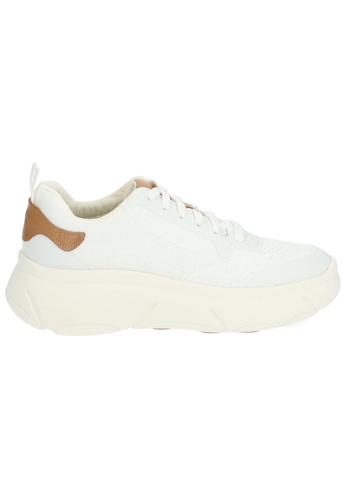 Geox Sneaker Lederimitat/Textil Weiß