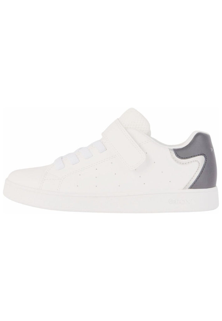 Geox Sneaker Lederimitat/Textil Weiß/Schwarz