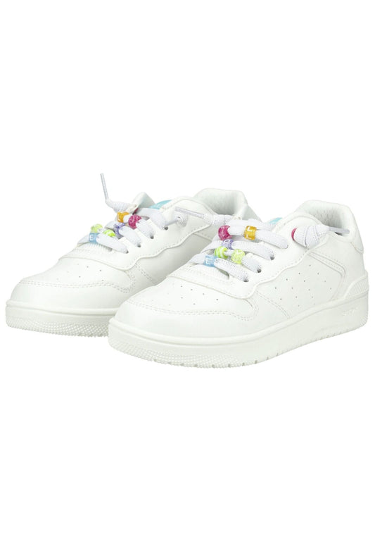 Geox Sneaker Lederimitat Weiß