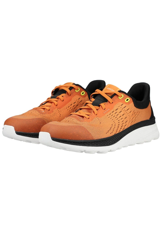 Geox Sneaker Textil Schwarz/Orange