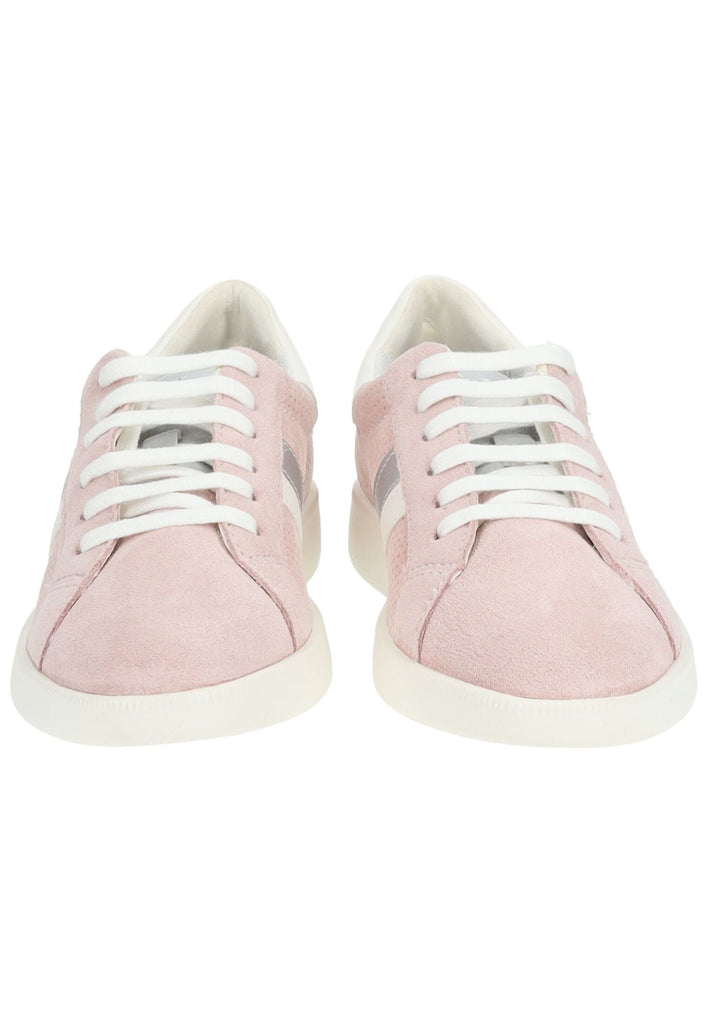 Geox Sneaker Veloursleder/Synthetik Rosa/Weiß