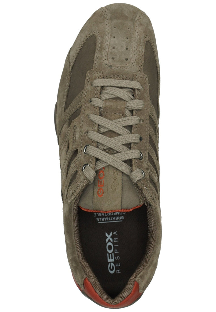 Geox Sneaker Veloursleder/Textil Grau/Orange