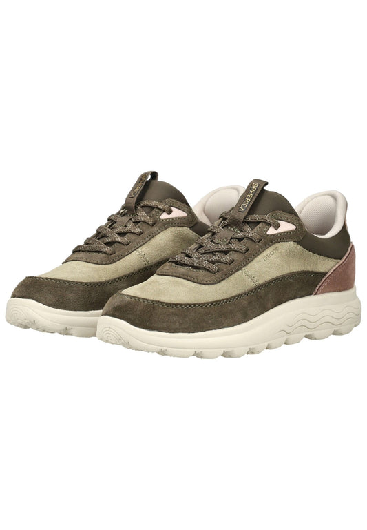 Geox Sneaker Veloursleder/Textil Grün