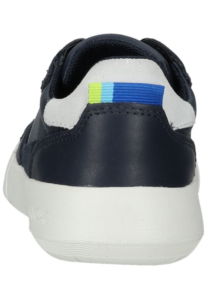Geox Sneaker Veloursleder/Textil Navy/Weiß