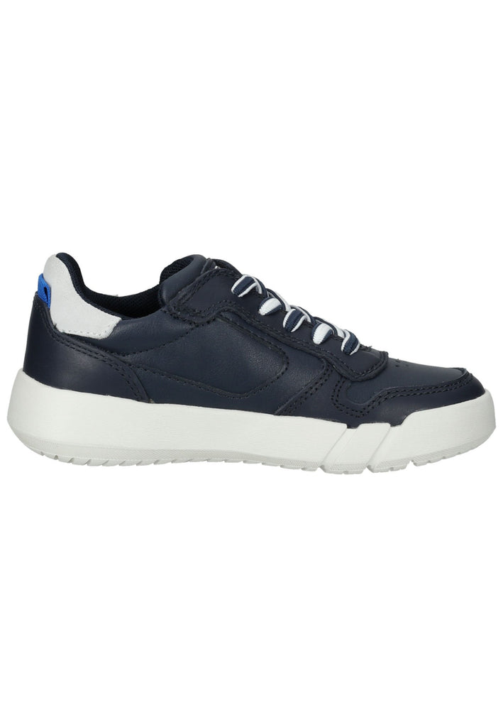 Geox Sneaker Veloursleder/Textil Navy/Weiß