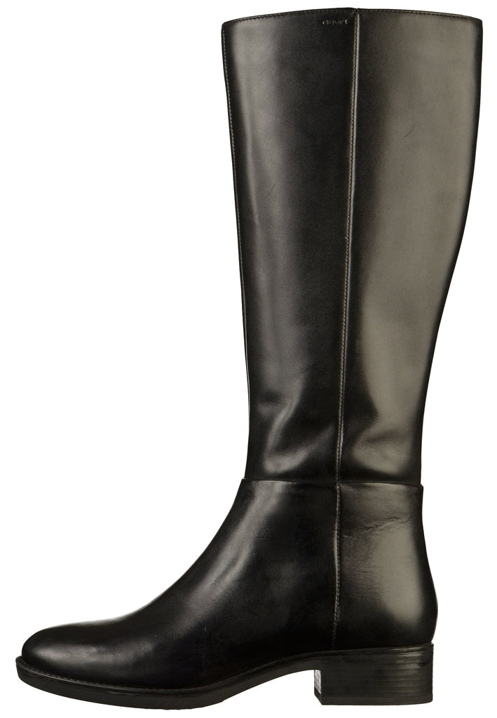 Stiefel Geox Stiefel Leder Schwarz