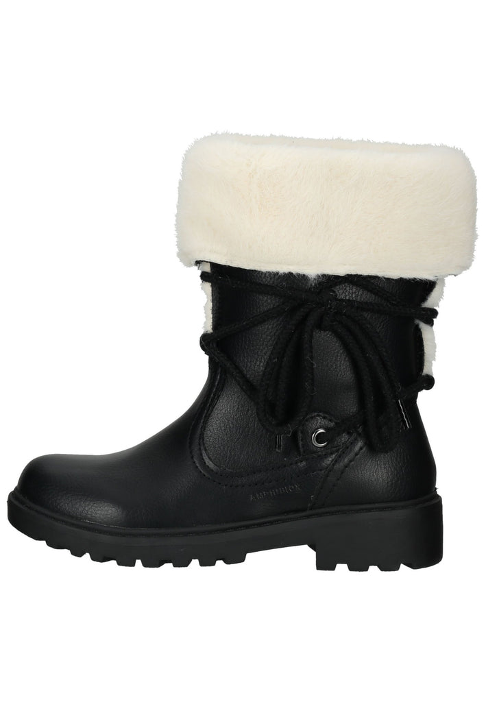Stiefel Geox Stiefel Lederimitat/Textil Schwarz Warmfutter