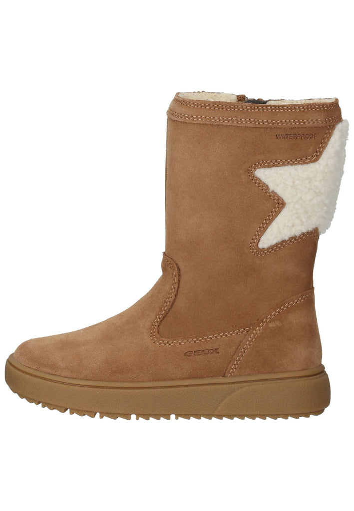 Stiefel Geox Stiefel Veloursleder/Textil Whisky