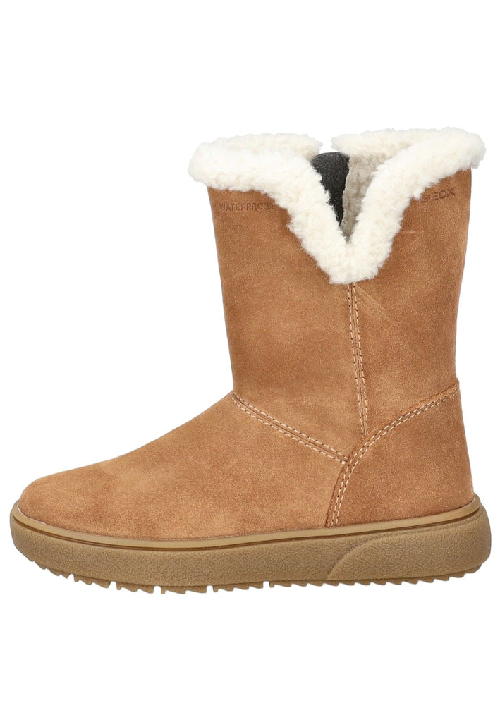 Stiefel Geox Stiefel Veloursleder/Textil Whisky Warmfutter