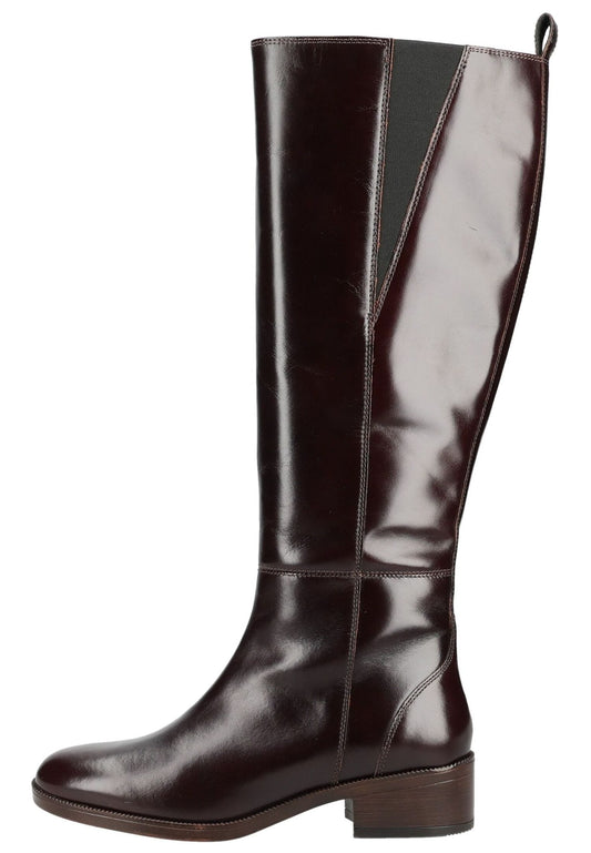 Geox Stiefel Glattleder Dunkelbraun