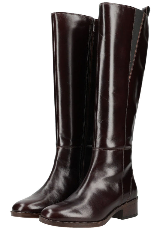 Geox Stiefel Glattleder Dunkelbraun