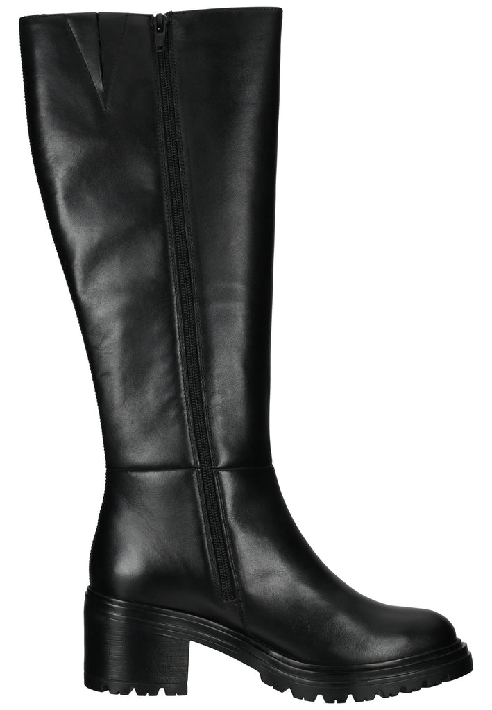 Geox Stiefel Glattleder Schwarz