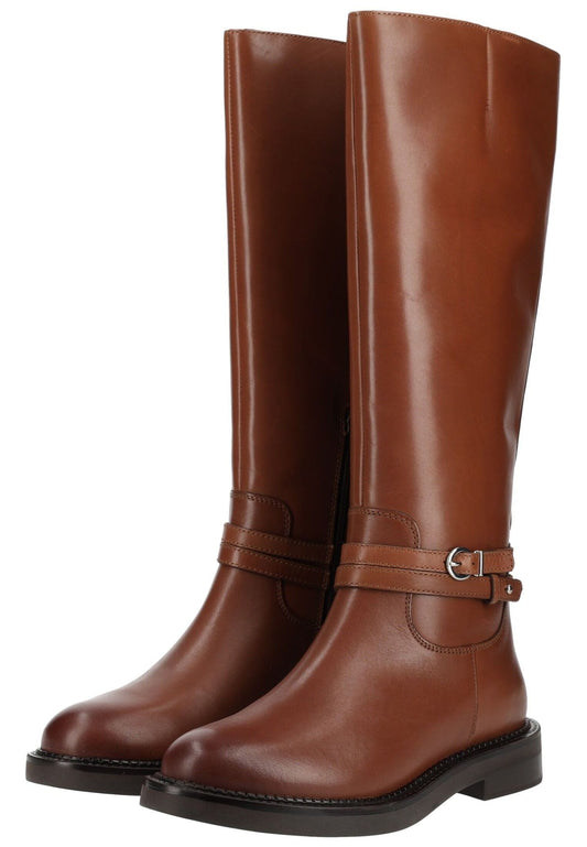 Geox Stiefel Leder Mittelbraun