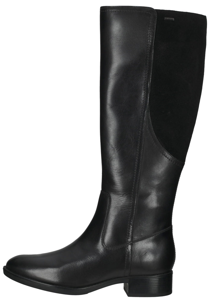 Geox Stiefel Leder Schwarz