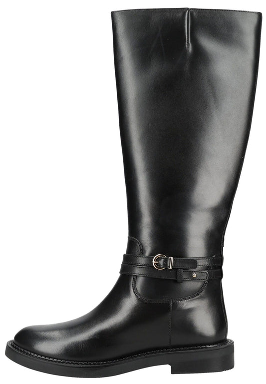 Geox Stiefel Leder Schwarz