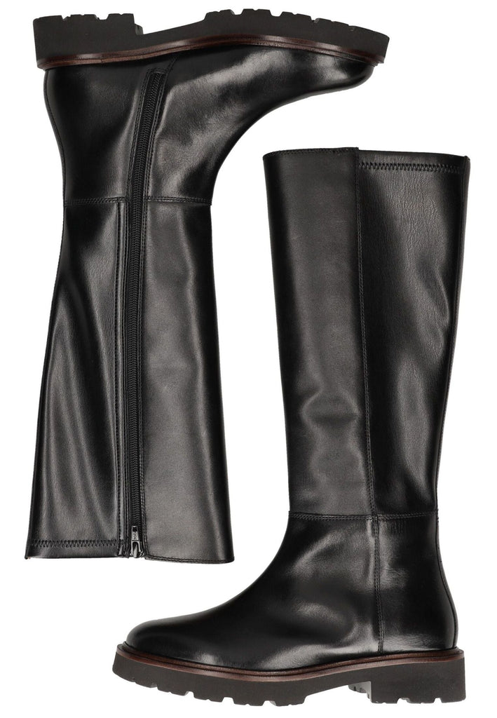 Geox Stiefel Leder/Synthetik Schwarz