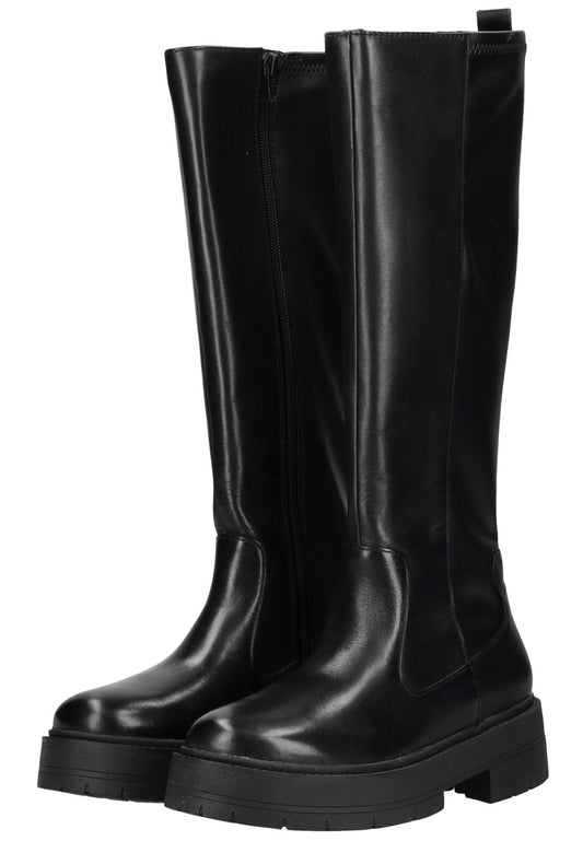 Geox Stiefel Leder/Synthetik Schwarz