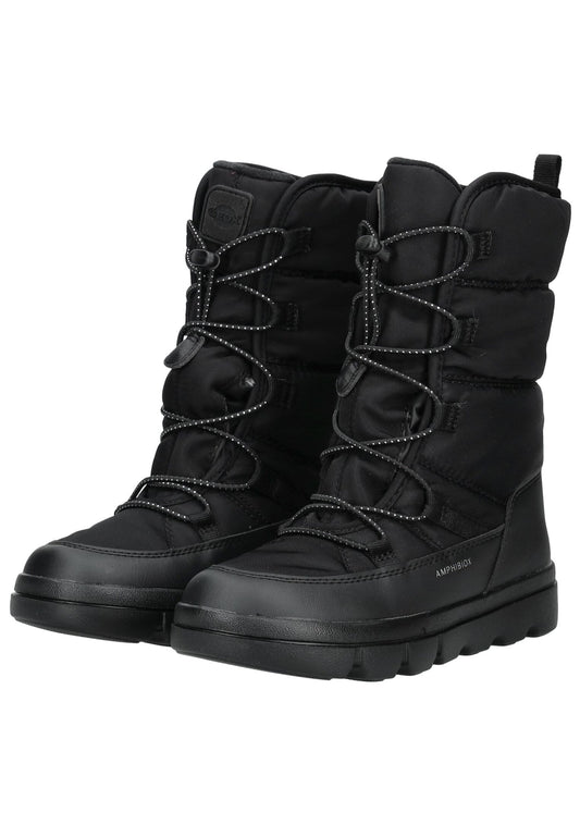 Geox Stiefel Lederimitat/Textil Schwarz