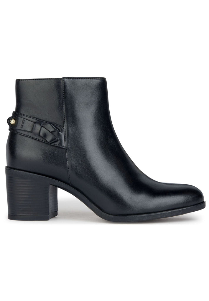 Geox Stiefelette Glattleder Schwarz