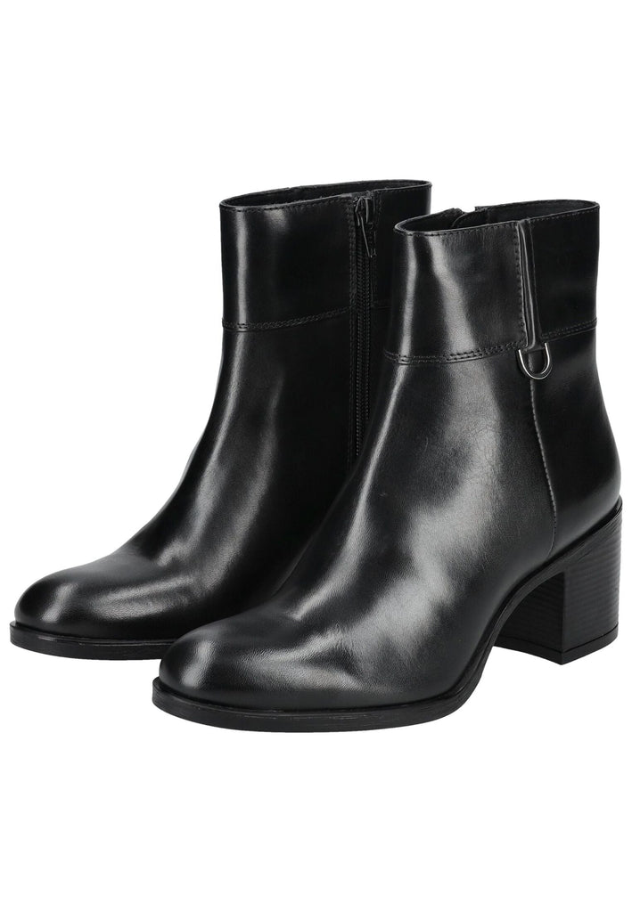 Geox Stiefelette Glattleder Schwarz