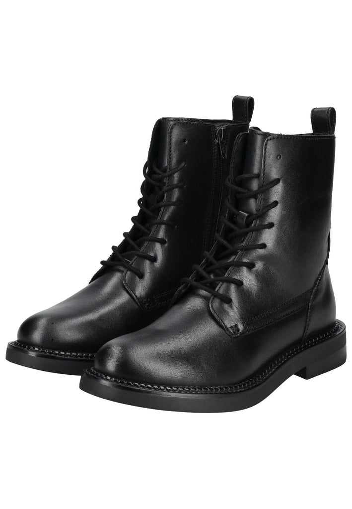 Geox Stiefelette Glattleder Schwarz