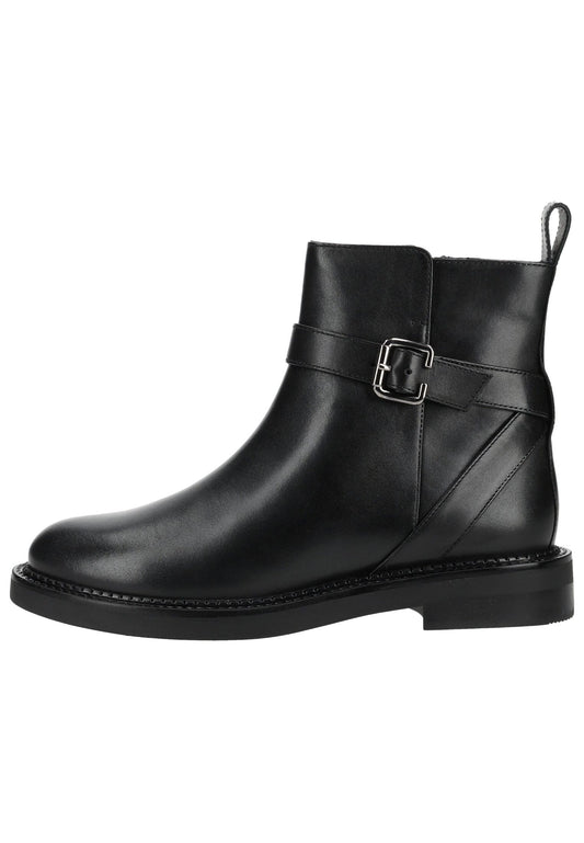 Geox Stiefelette Glattleder Schwarz