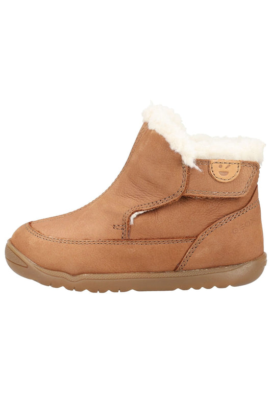 Geox Stiefelette Leder Mittelbraun Warmfutter