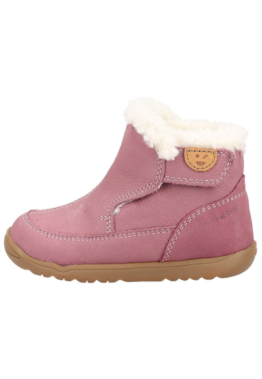 Geox Stiefelette Leder Rosa Warmfutter