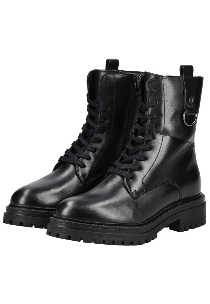 Geox Stiefelette Leder Schwarz Warmfutter