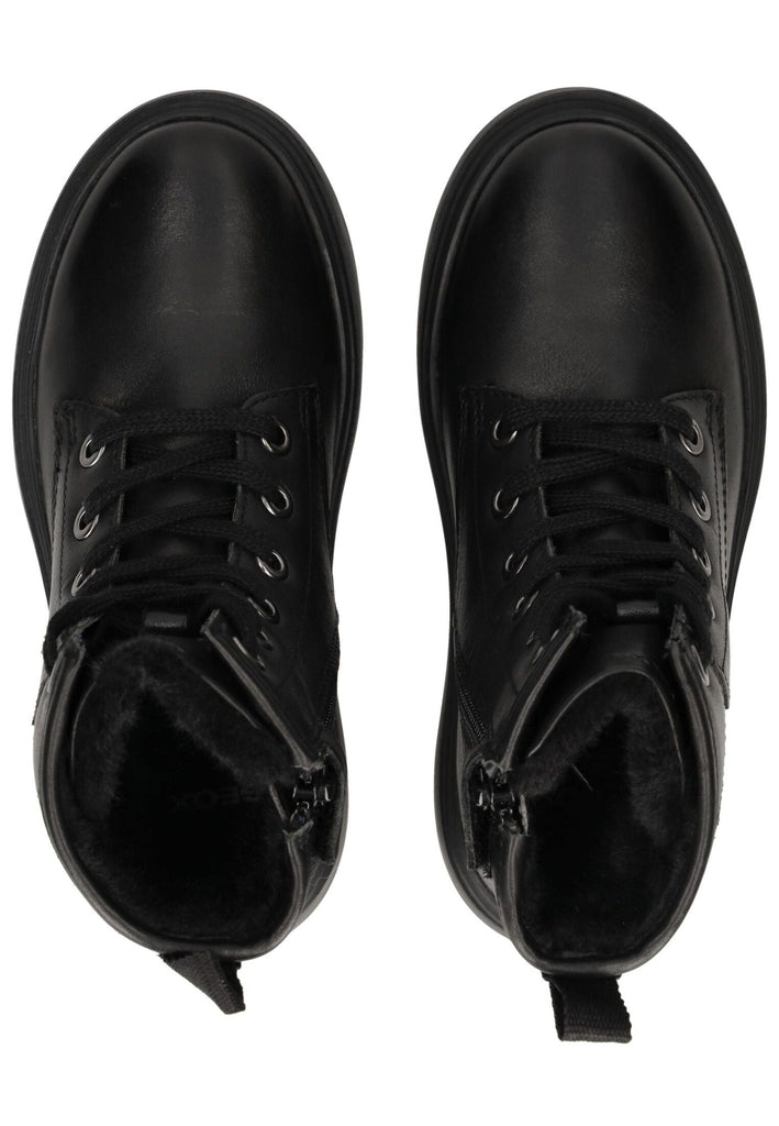 Geox Stiefelette Leder Schwarz Warmfutter