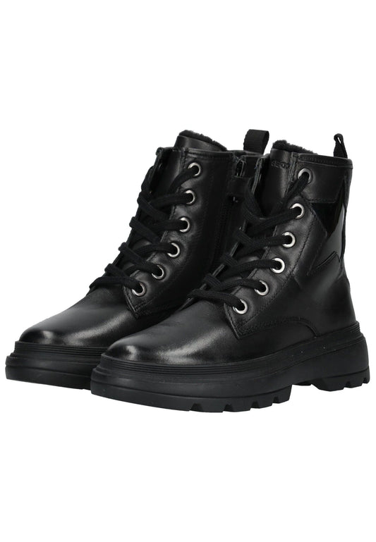 Geox Stiefelette Leder Schwarz Warmfutter