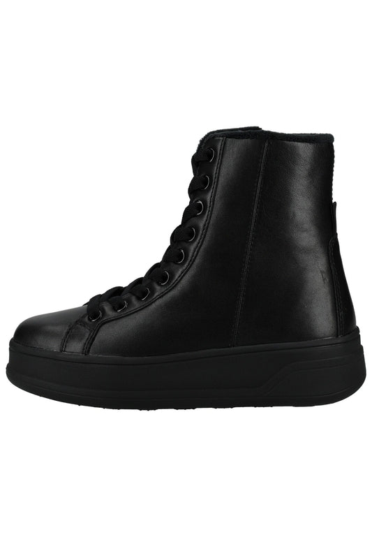 Geox Stiefelette Leder Schwarz Warmfutter