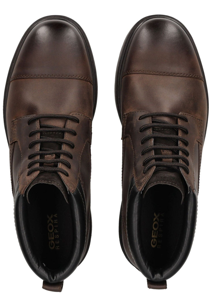 Geox Stiefelette Leder/Synthetik Coffee