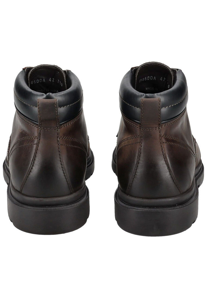Geox Stiefelette Leder/Synthetik Coffee