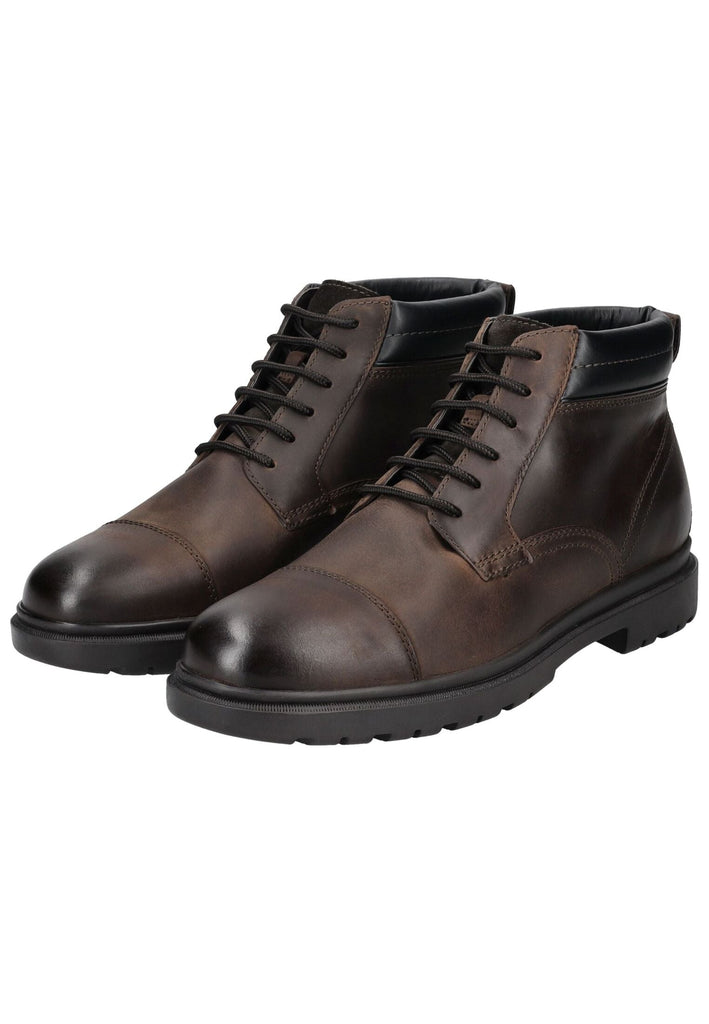 Geox Stiefelette Leder/Synthetik Coffee