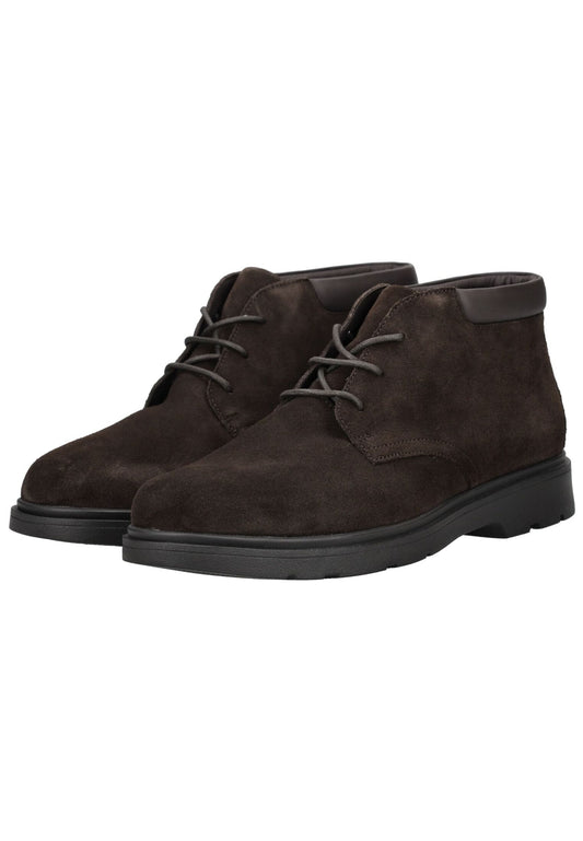Geox Stiefelette Leder/Synthetik Dunkelbraun