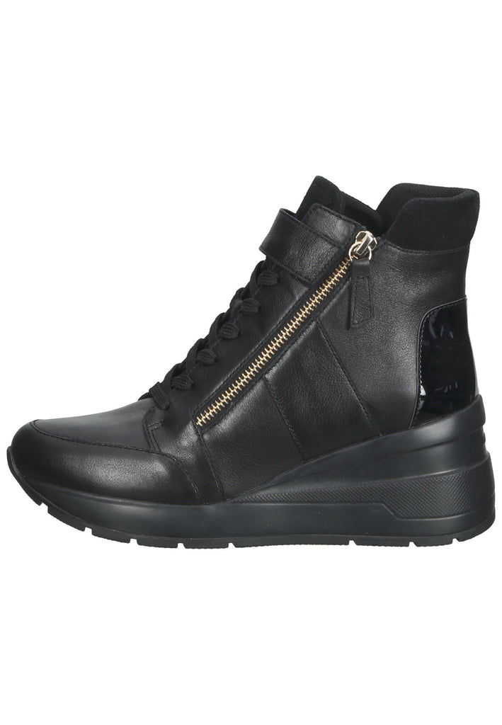 Geox Stiefelette Leder/Synthetik Schwarz