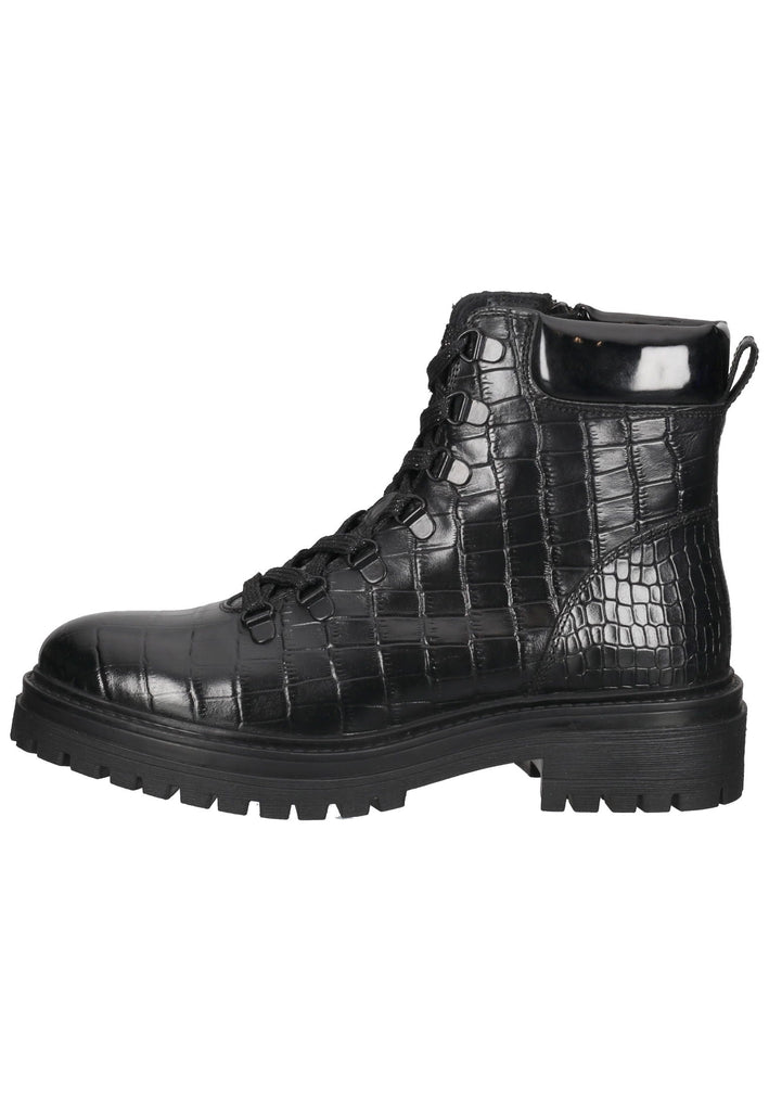 Geox Stiefelette Leder/Synthetik Schwarz