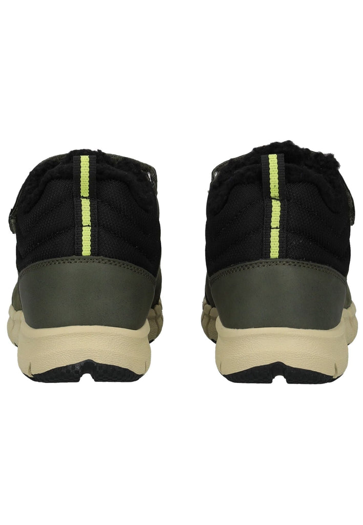 Geox Stiefelette Leder/Synthetik Schwarz/Grün