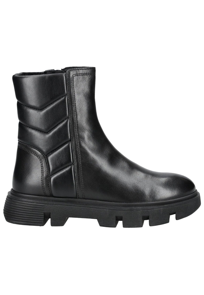 Geox Stiefelette Leder/Synthetik Schwarz Warmfutter