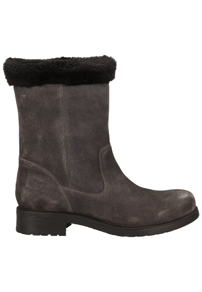 Geox Stiefelette Leder/Textil Anthrazit Warmfutter