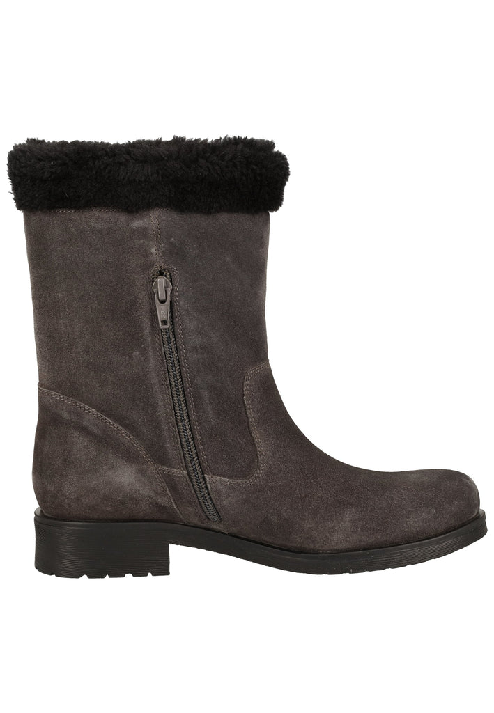 Geox Stiefelette Leder/Textil Anthrazit Warmfutter