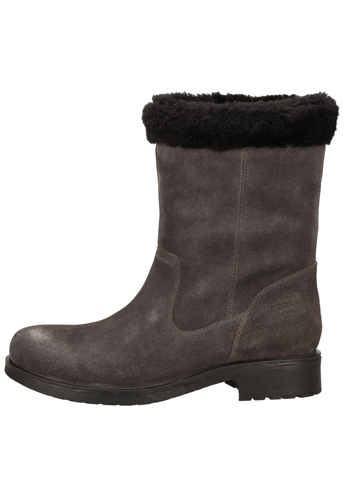 Geox Stiefelette Leder/Textil Anthrazit Warmfutter